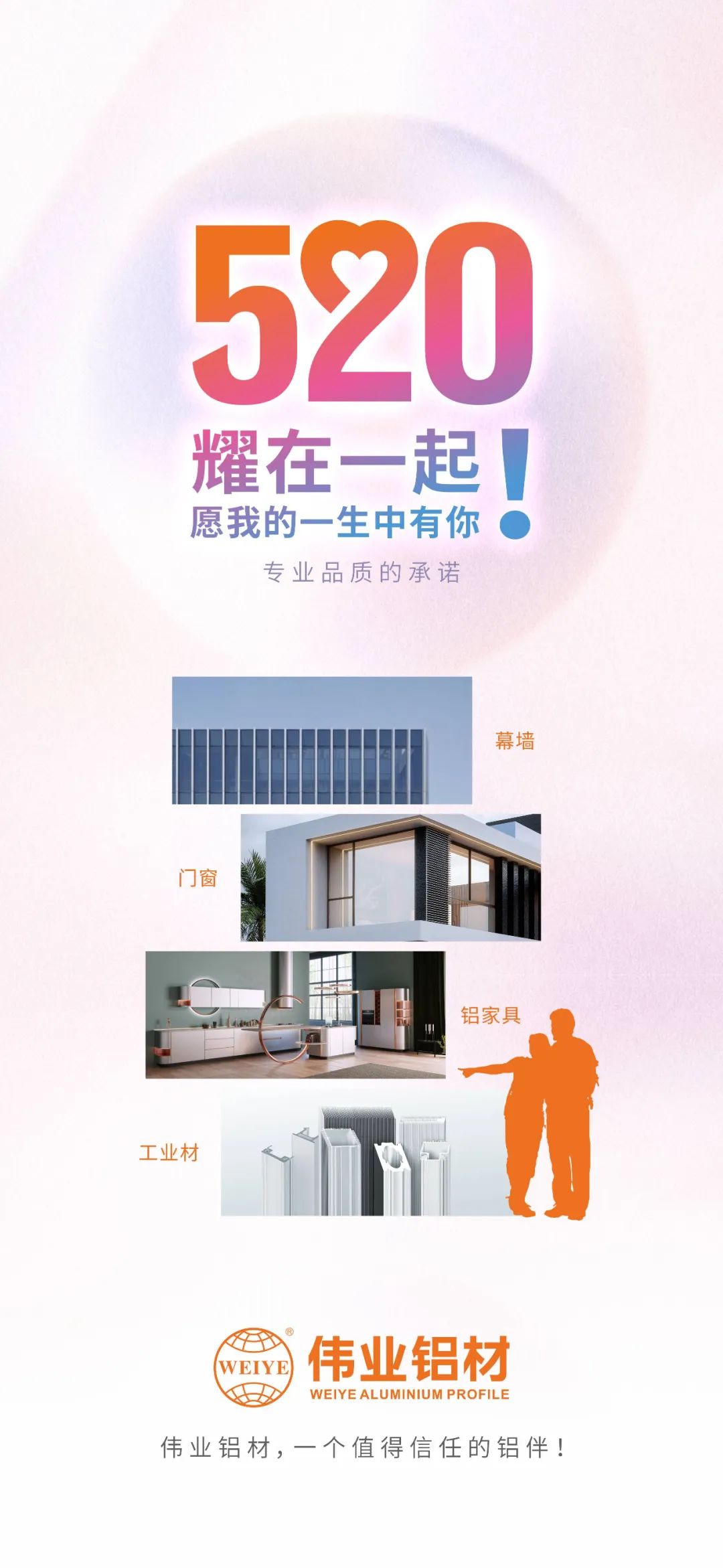 520 耀在一路！ 愿我的毕生中有你 9888拉斯维加斯铝材，一个值得信任的铝伴